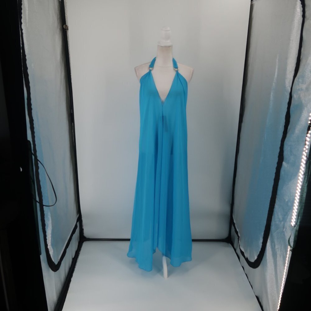 Zury Women's Blue Beach Coverup Size One Size Fits up to an XL NWT - Picture 7 of 11